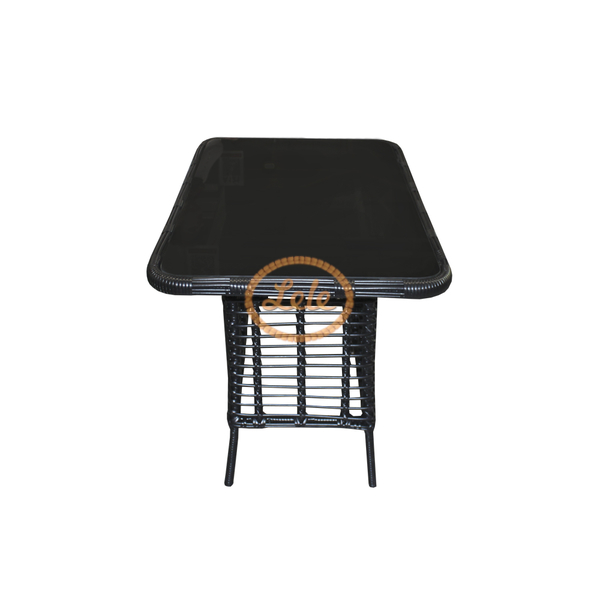 Комплект столовый из искусственного ротанга Афины на семь персон