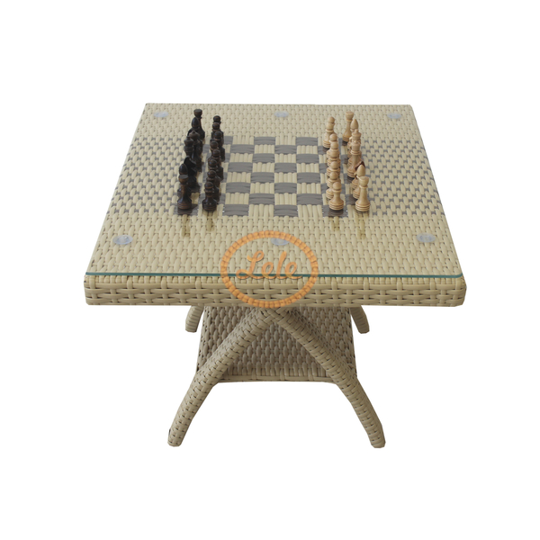 Комплект шахматный из искусственного ротанга