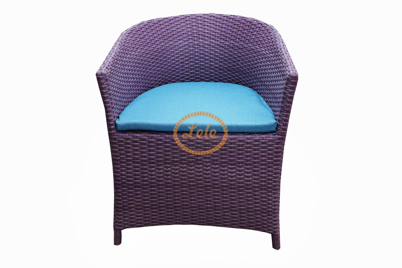 Кресло из искусственного ротанга Монако разноцветное 